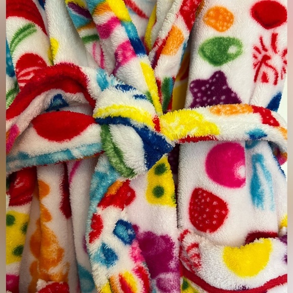 DYLAN’S CANDY BAR Colorful Super Soft Fleece Candy Patterned Robe - Picture 5 of 5